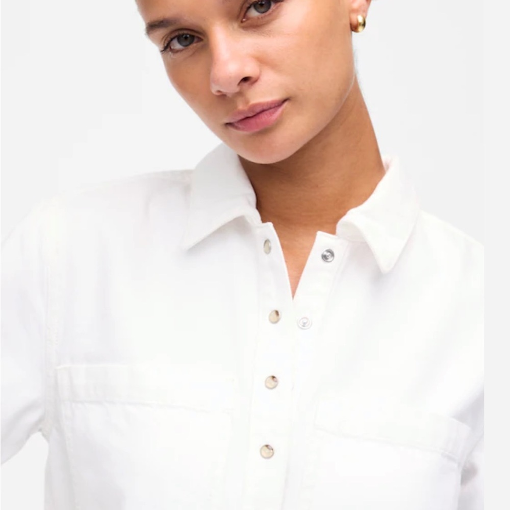 Madewell Denim Popover Dress - Picture 5 of 7